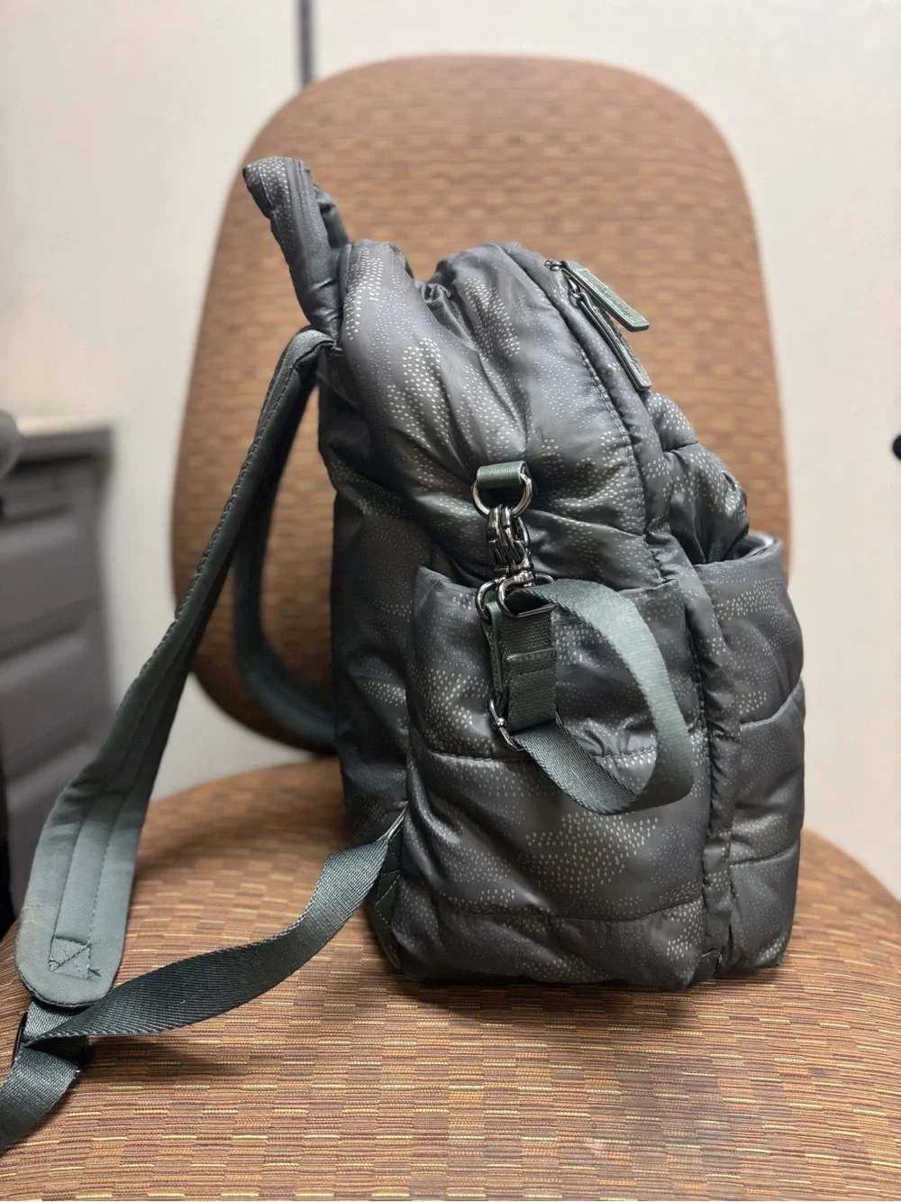Itzy Ritzy Dream Diaper Bag Backpack w/Changing Pad in Cloud Camo